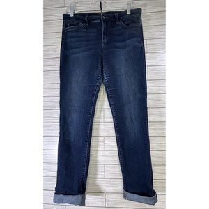 Joe's Jeans Women's Dark Wash Cuffed Ankle Skinny Relaxed Fit  Jeans Size Medium